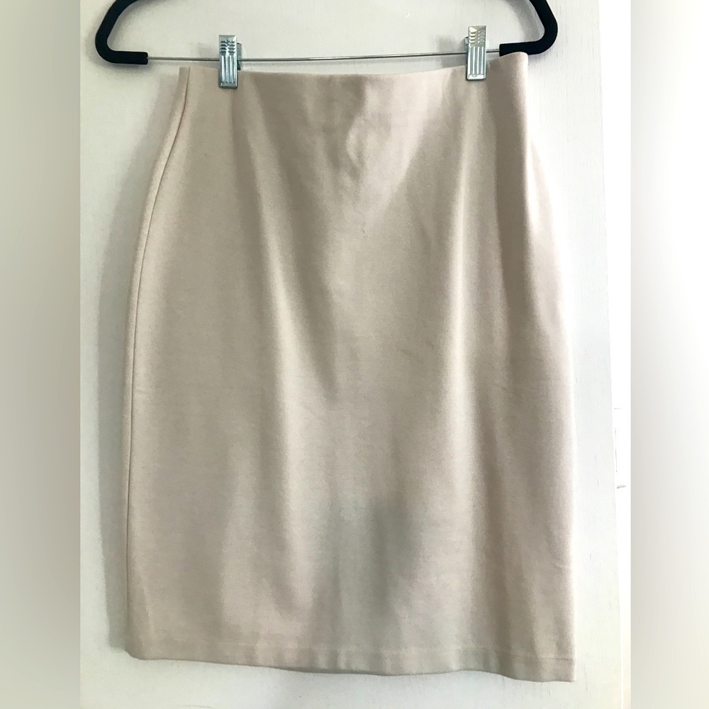 Beige Pencil Skirt